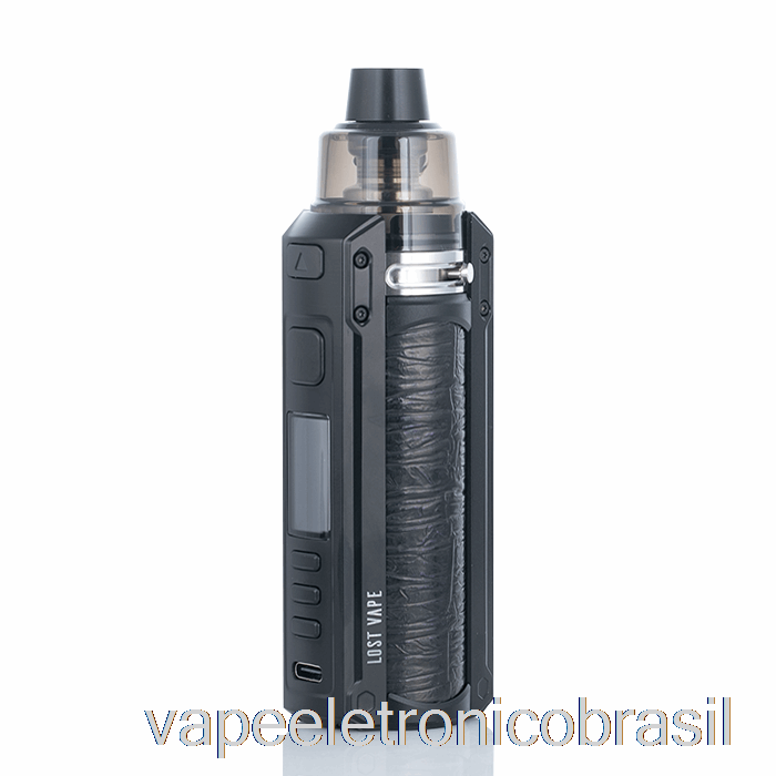 Vape Eletrônico Perdido Vape Ursa Quest 100w Pod Mod Kit Preto / Couro Em Relevo